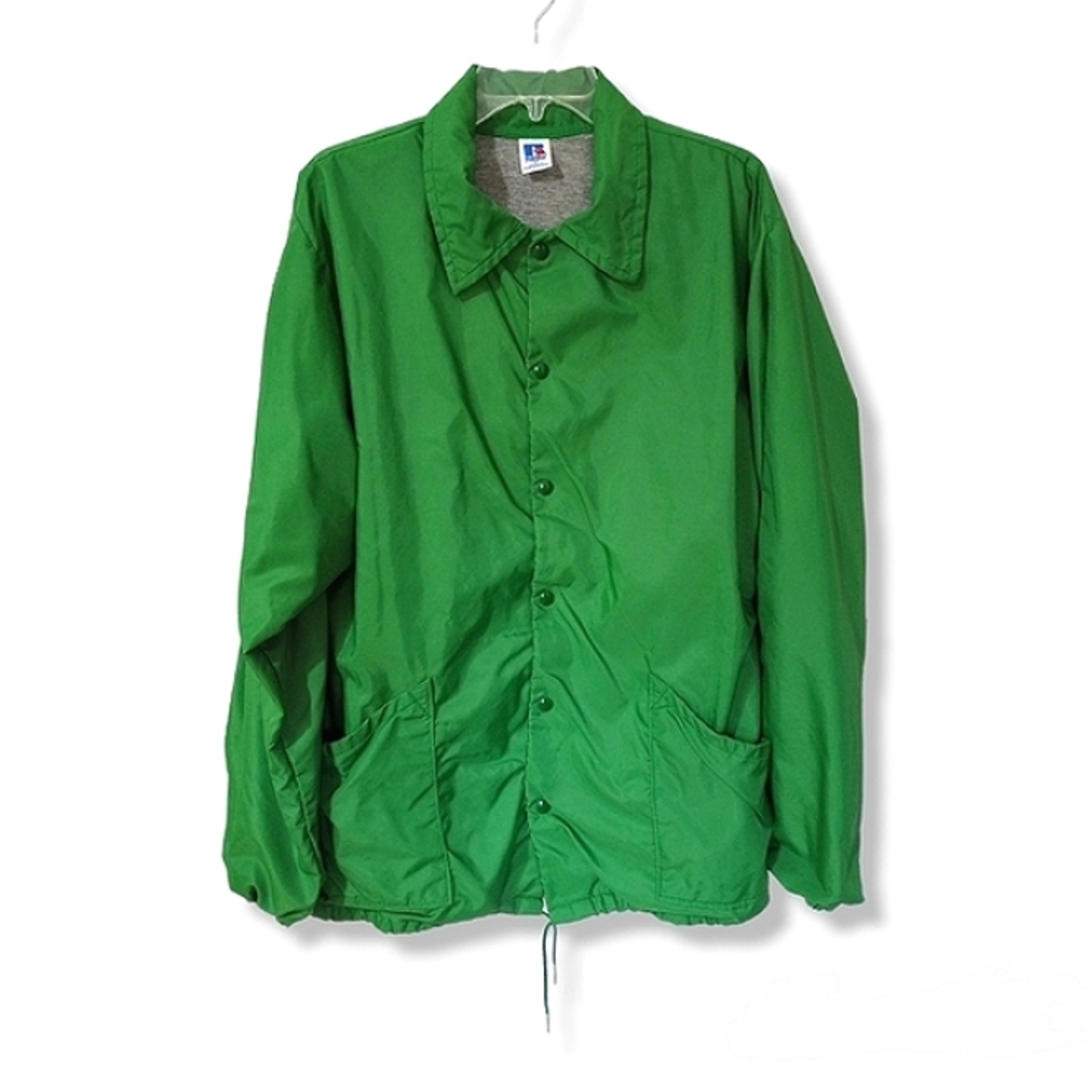 Vintage - Unisex Green Raincoat - Size XL